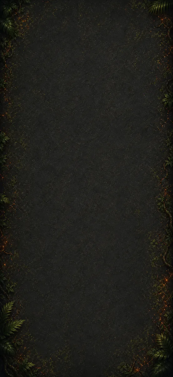 The Ember Shrine board from Jungle Duel, a dark painted backdrop with warm ember-toned texture