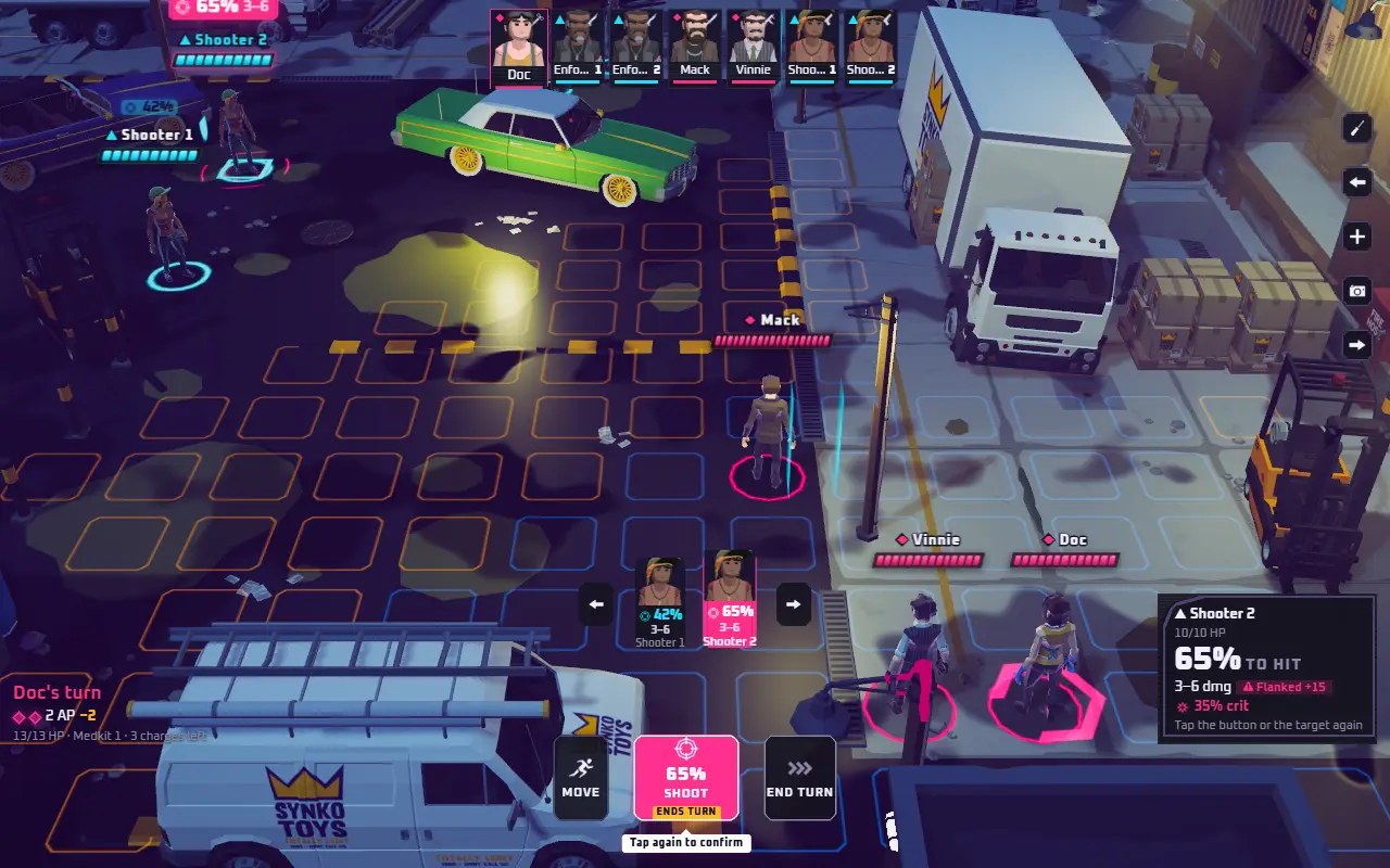Gang Tactics poster art for the turn-based street strategy game