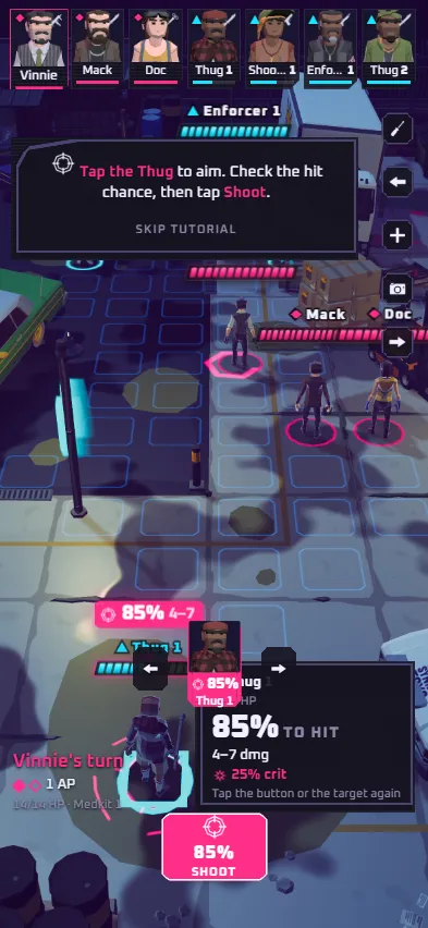 Screenshot of Gang Tactics in development on a city street