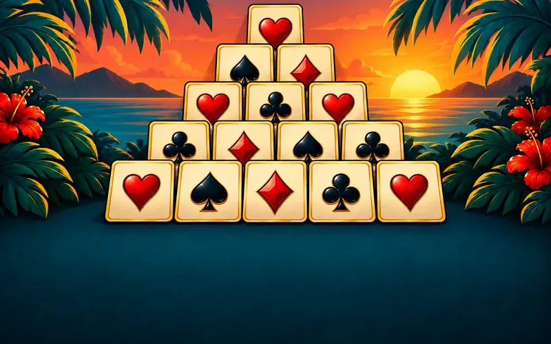 Pyramid Solitaire key art