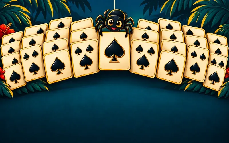 Spider Solitaire key art