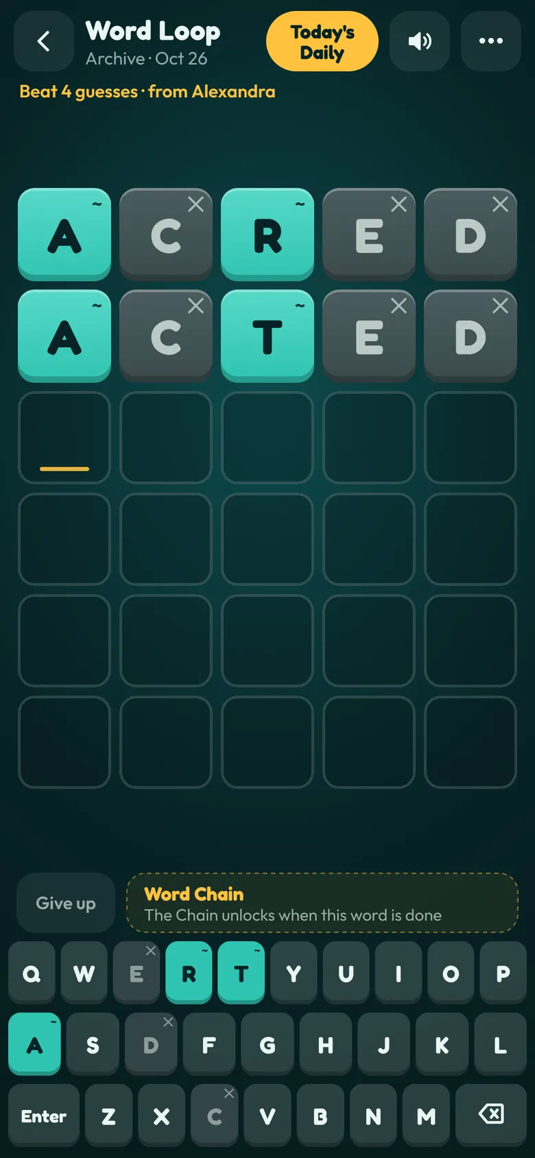 Word Loop screenshot 1